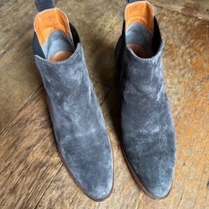 Everlane The Heel Boot Graphite Suede Ankle Boot Bootie Womens Size 7.5